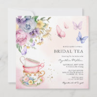 Butterfly Pink Floral Bridal Tea Bridal shower