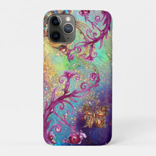 BUTTERFLY PLANT / MAGIC SWIRLS IN SPARKLE blue Case-Mate iPhone Case