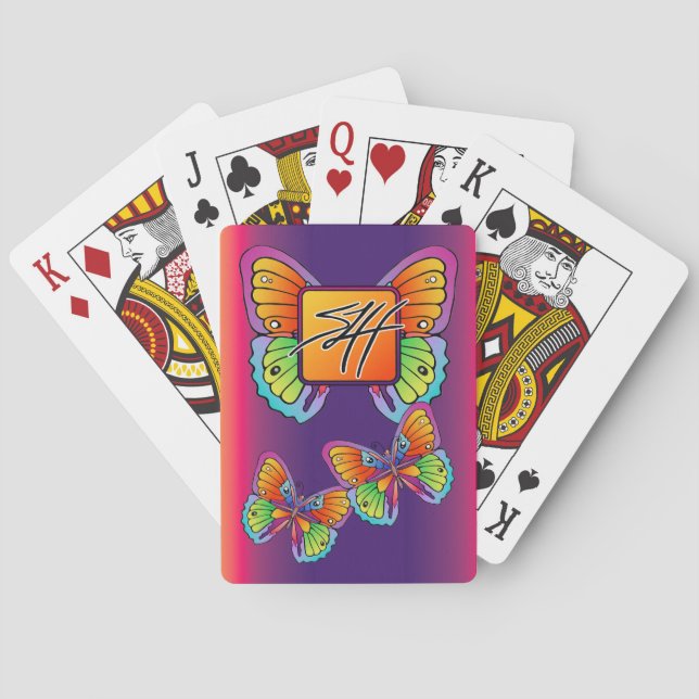 butterfly playing cards (Back)