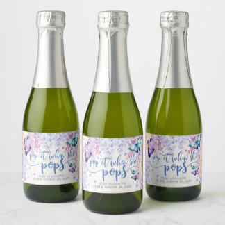 Butterfly Pop It When She Pop Mini Sparkling Wine  Sparkling Wine Label