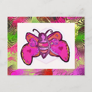 butterfly postcard