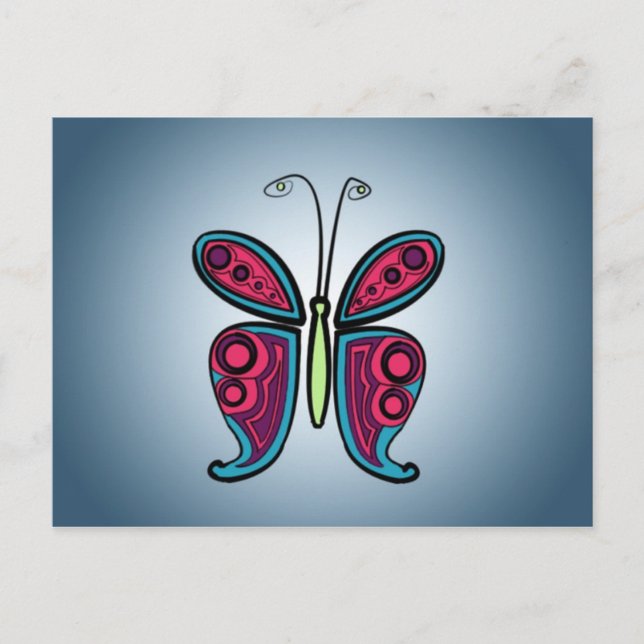 butterfly postcard (Front)