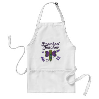 Butterfly Preschool Teacher Tshirts and Gifts Standard Apron
