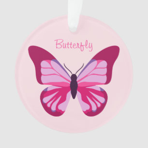 Butterfly Pretty Pink Purple Ornament