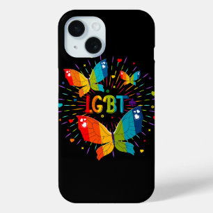 Butterfly Pride Love is Love LGBT Awareness iPhone 15 Case