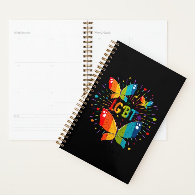Butterfly Pride Love is Love LGBT Awareness Planner (Display)
