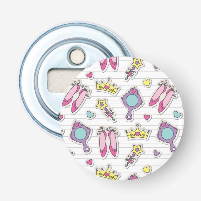 butterfly princess pattern bottle opener (Front)
