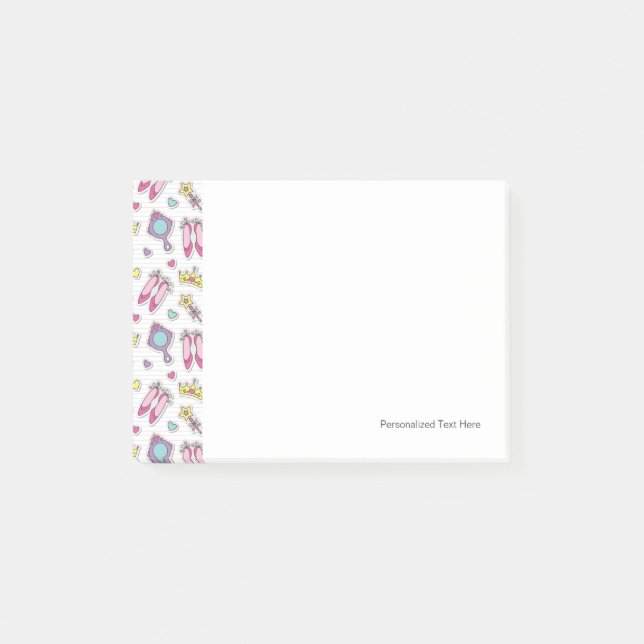 butterfly princess pattern post-it notes (Front)