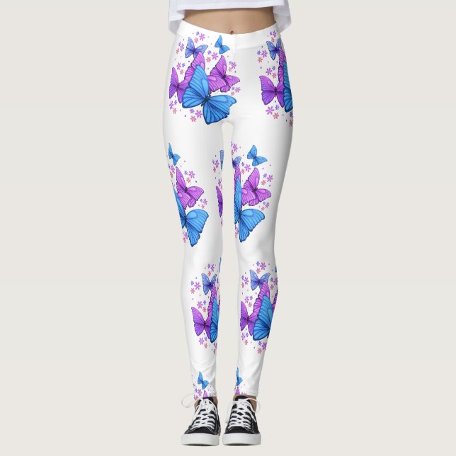 Butterfly Print Leggings (Front)