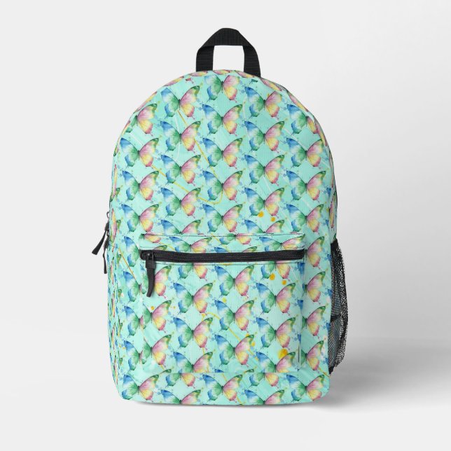Butterfly Printed Backpack (Front)