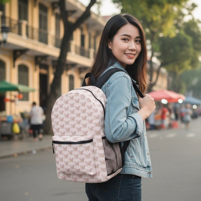 Butterfly Printed Backpack (Creator Uploaded)