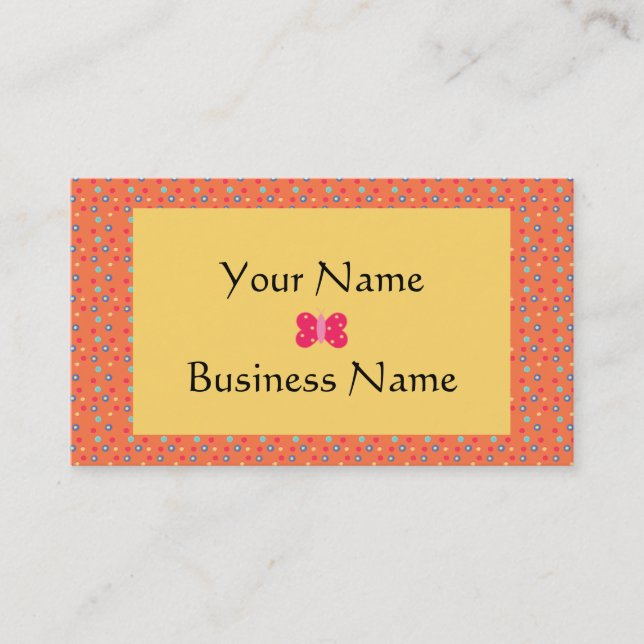 Butterfly Profile Card Template (Front)