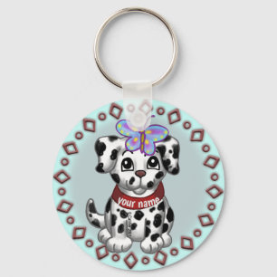 Butterfly  Puppy   Key Ring
