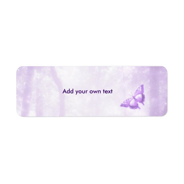 Butterfly Purple Label Sticker (Front)
