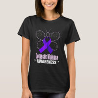 Butterfly Purple Ribbon Domestic Violence Awarenes