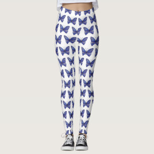 Butterfly Purple Watercolor Butterfly Art Leggings