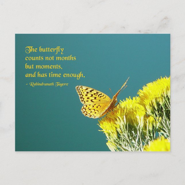 Butterfly Quote Postcard (Front)