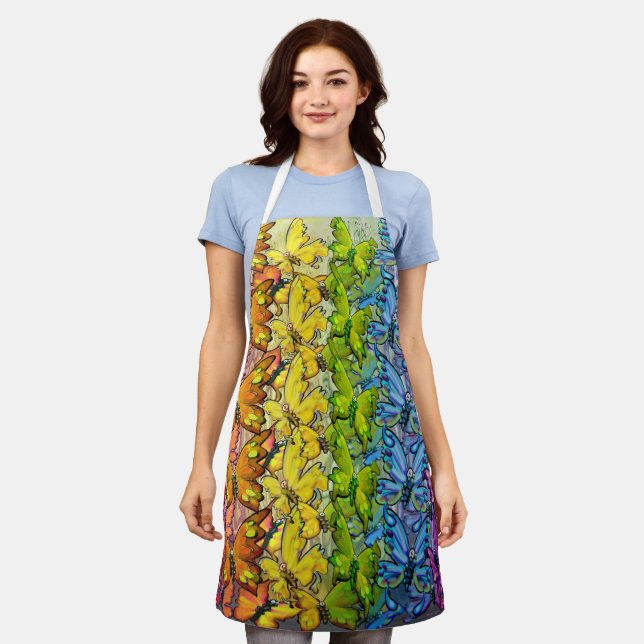 Butterfly Rainbow Apron (Worn)
