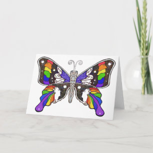Butterfly Rainbow Greeting Card