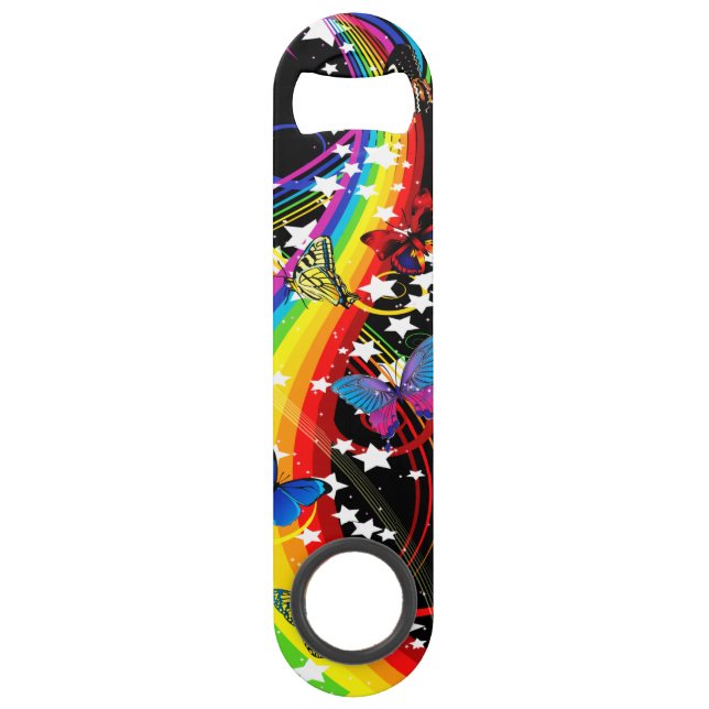Butterfly Rainbow Speed Bottle Opener (Front)