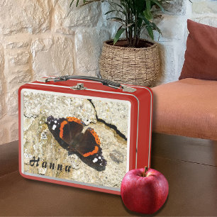 Butterfly - Red Admiral Metal Lunch Box
