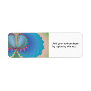 Butterfly Return Address Label