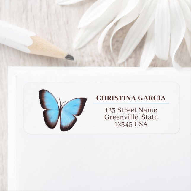 Butterfly Return Address Labels (Insitu)