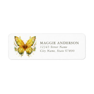 Butterfly Return Address Labels