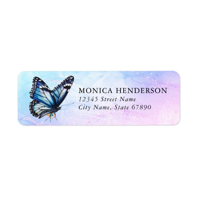 Butterfly Return Address Labels (Front)