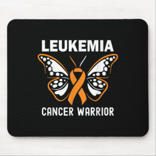 Butterfly Ribbon Leukaemia Cancer Awareness Mouse Pad
