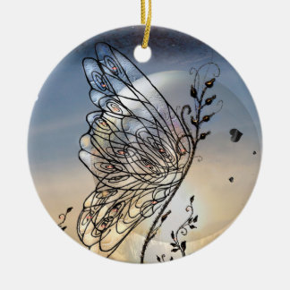 Butterfly Rising! Ceramic Tree Decoration