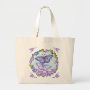 Butterfly Roses Tote Bag