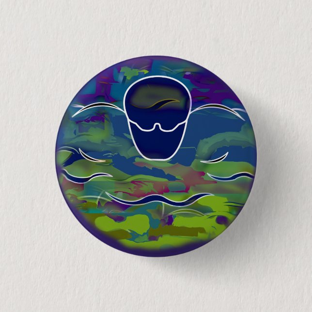 Butterfly Round Button (Front)