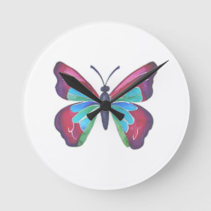 Butterfly Round Clock