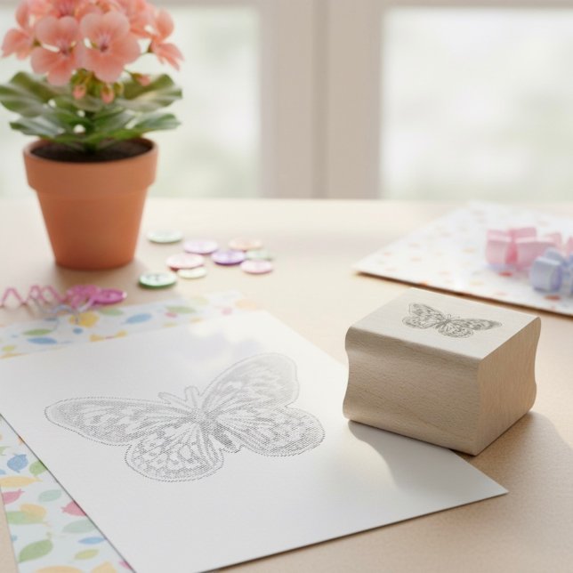Butterfly Rubber Stamp (Creator Uploaded)