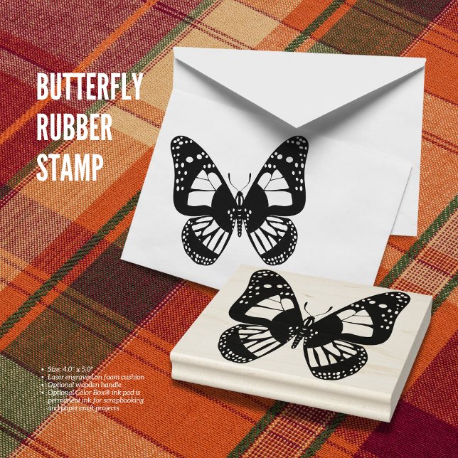Butterfly Rubber Stamp (Butterfly Rubber Stamp)