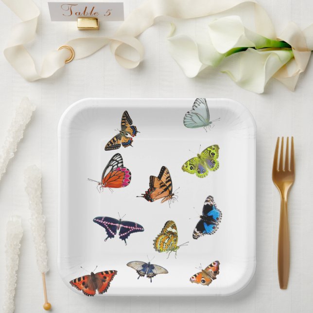 Butterfly’s  paper plate (Wedding)