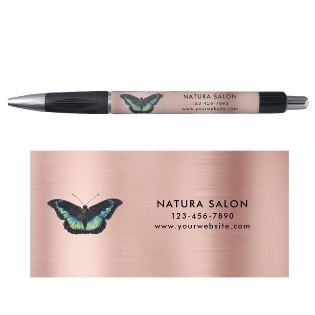 Butterfly Salon Business Promotional Rose Gold (Creator Uploaded)