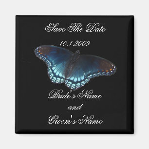 Butterfly Save the Date magnet