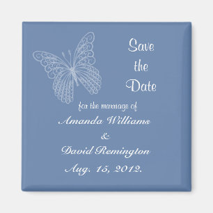 Butterfly Save The Date Magnet