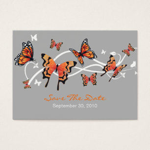 Butterfly Save The Date Wedding Custom MiniCard