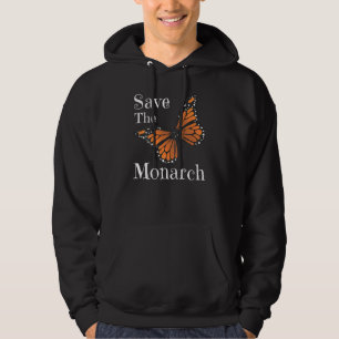 Butterfly Save The Monarch Butterflies Pollinators Hoodie