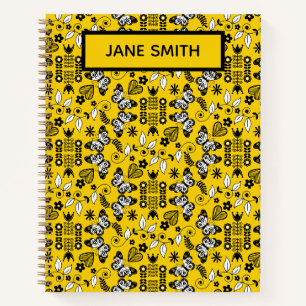 Butterfly Scandinavian folk art Notebook