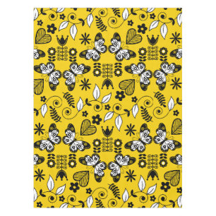 Butterfly Scandinavian folk art Tablecloth