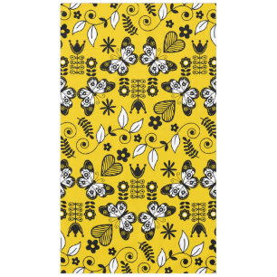 Butterfly Scandinavian folk art  Tablecloth