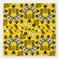 Butterfly Scandinavian folk art
