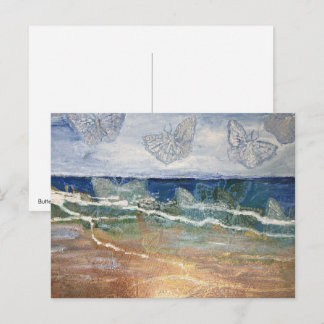 Butterfly Sea Post Postcard