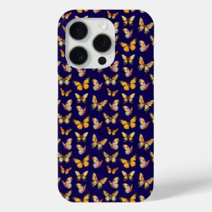 Butterfly Seamless Pattern. Monarch Butterfly  iPhone 15 Pro Case