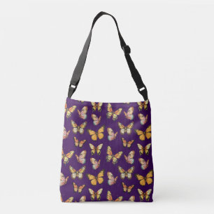 Butterfly Seamless Pattern. Monarch Butterfly Crossbody Bag