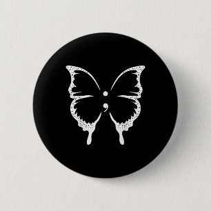 Butterfly Semicolon Mental Health Awareness 6 Cm Round Badge
